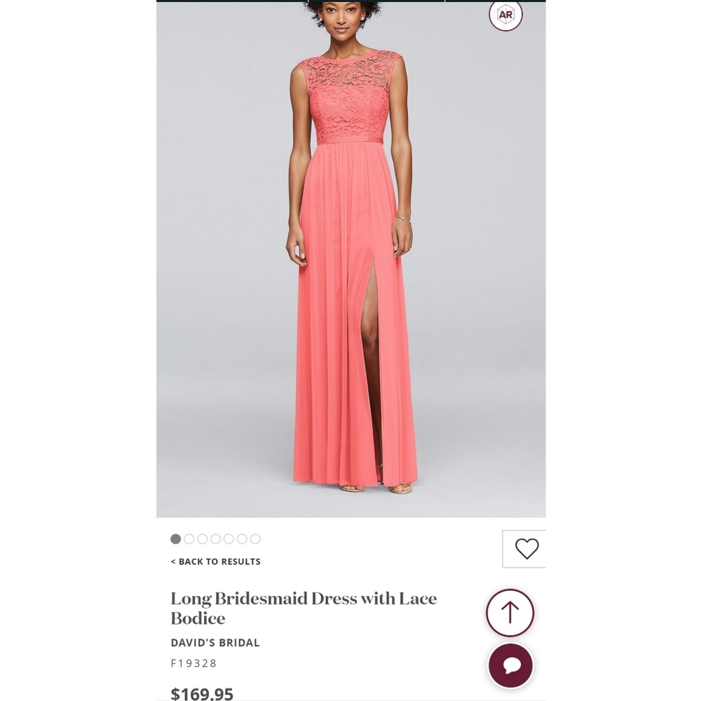 Formal/Bridesmaid dress in color “parfait”